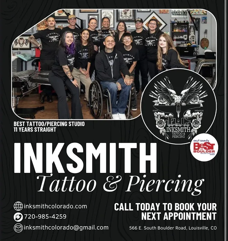 Inksmith Tattoo and Piercing — Tattoo and piercing shop in Louisville